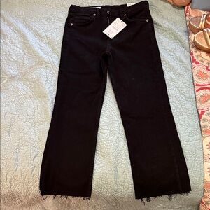 Zara Women's Straight Leg Dark Jeans